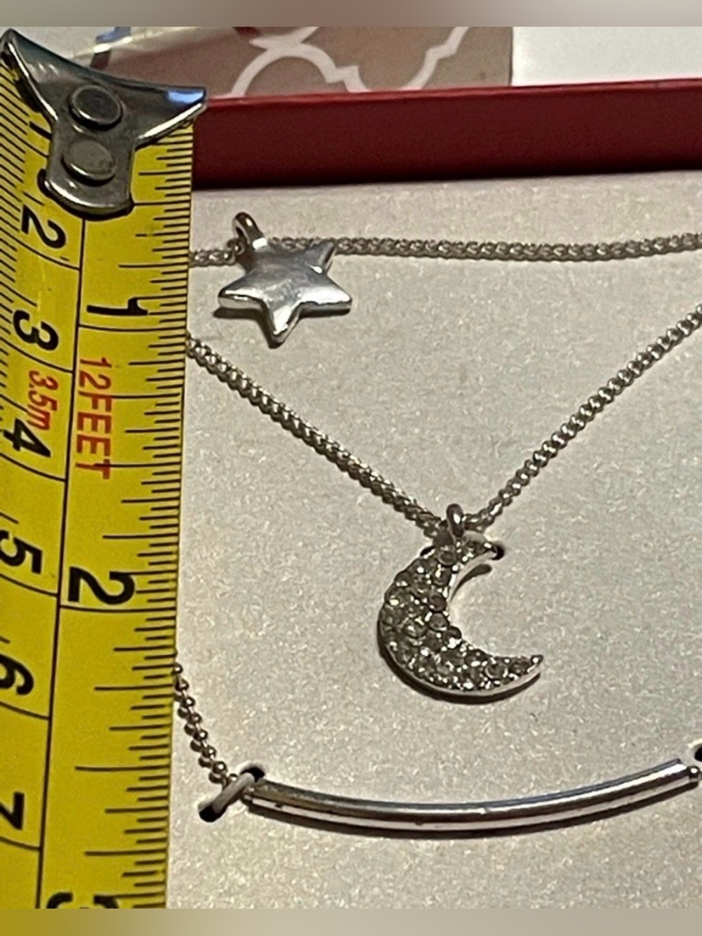 Moon & Star Three Adjustable Necklace Gift Box Set #7926 💎 - Picture 3 of 7